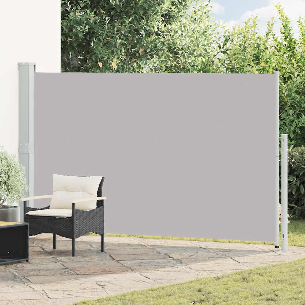 Uttrekkbar sidemarkise 180x300 cm grå vidaXL