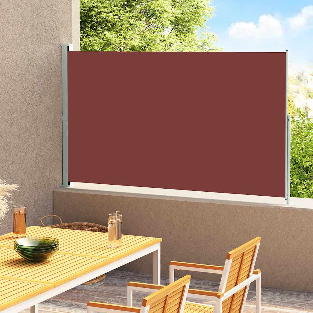 Uttrekkbar sidemarkise 180x300 cm brun