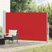 Uttrekkbar sidemarkise 180x300 cm rød
