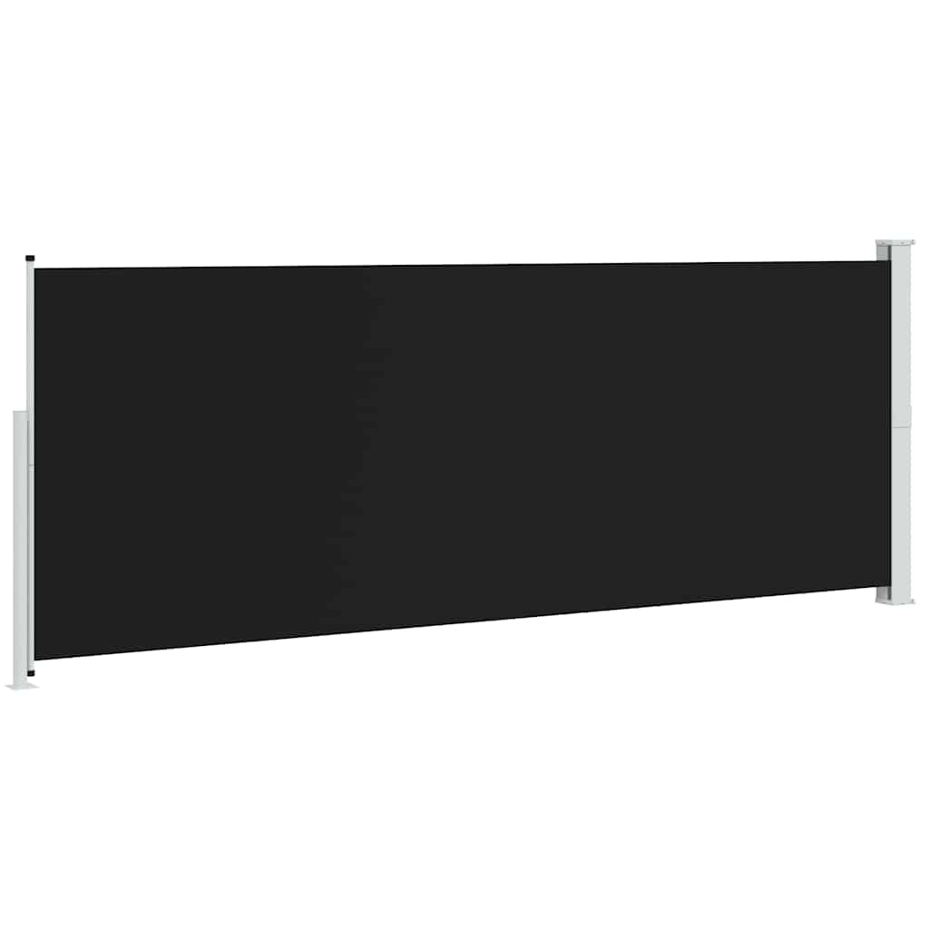 Uttrekkbar sidemarkise 180x500 cm svart vidaXL