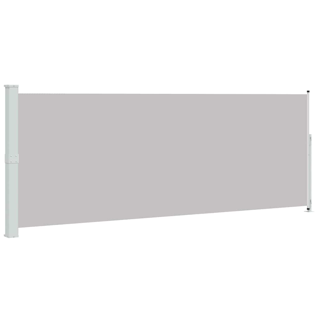 Uttrekkbar sidemarkise 180x500 cm grå vidaXL