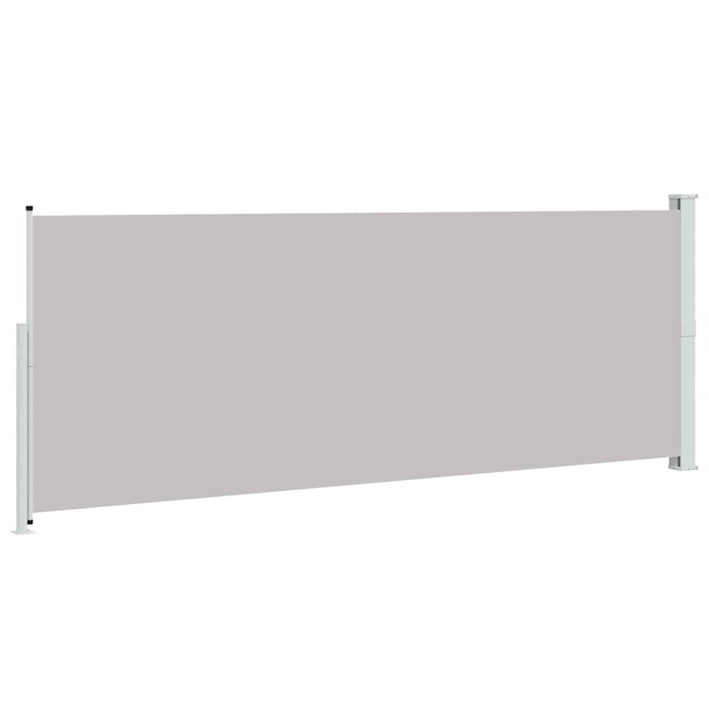 Uttrekkbar sidemarkise 180x500 cm grå vidaXL