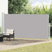 Uttrekkbar sidemarkise 180x500 cm grå vidaXL