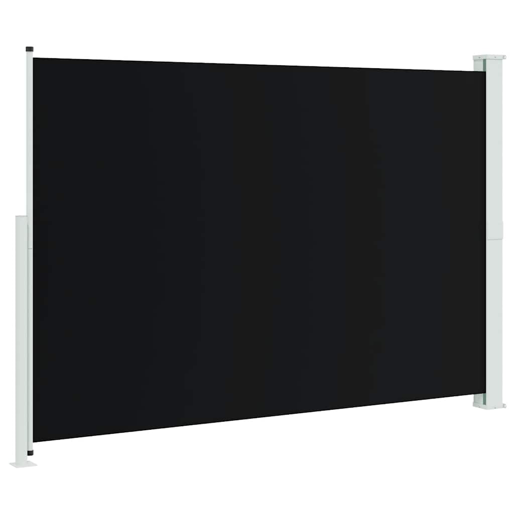 Uttrekkbar sidemarkise 200x300 cm svart vidaXL