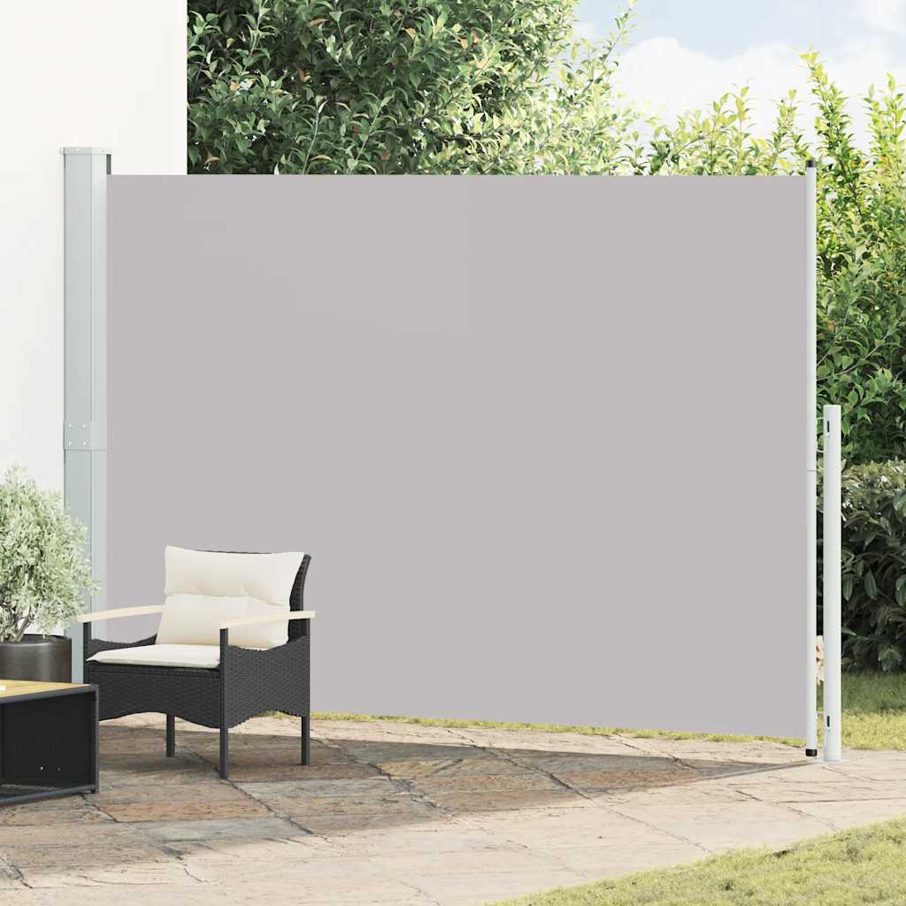 Uttrekkbar sidemarkise 200x300 cm grå vidaXL