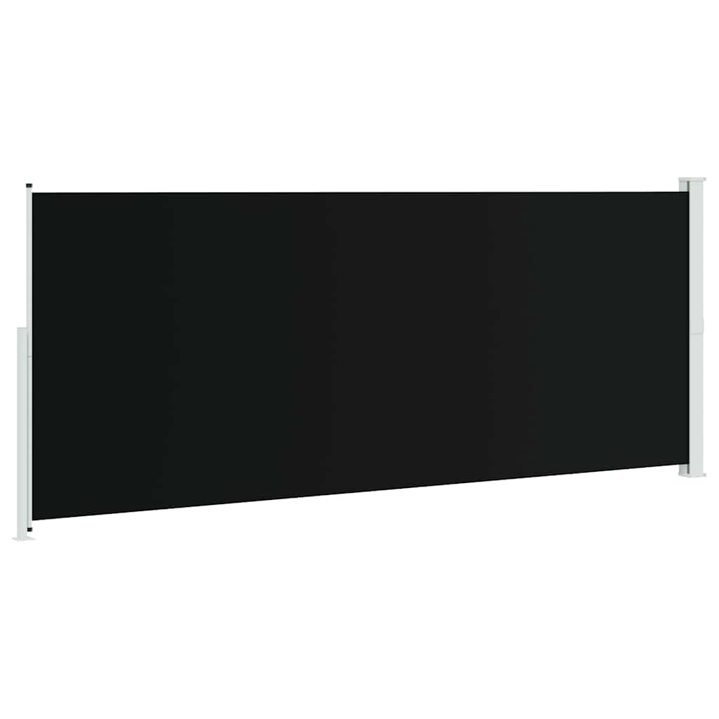 Uttrekkbar sidemarkise 200x500 cm svart vidaXL