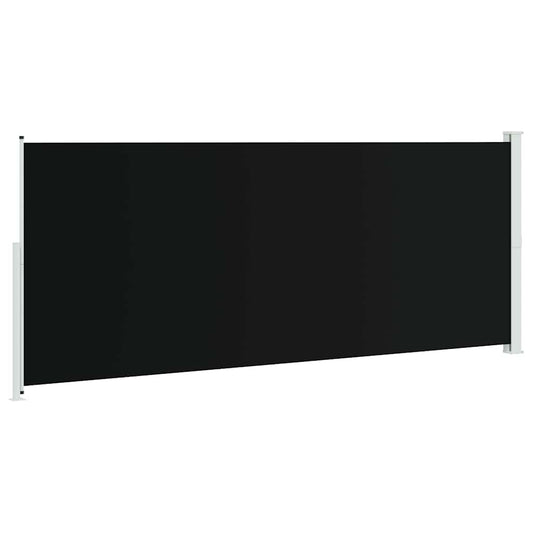 Uttrekkbar sidemarkise 200x500 cm svart vidaXL