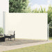 Uttrekkbar sidemarkise 200x500 cm kremhvit vidaXL