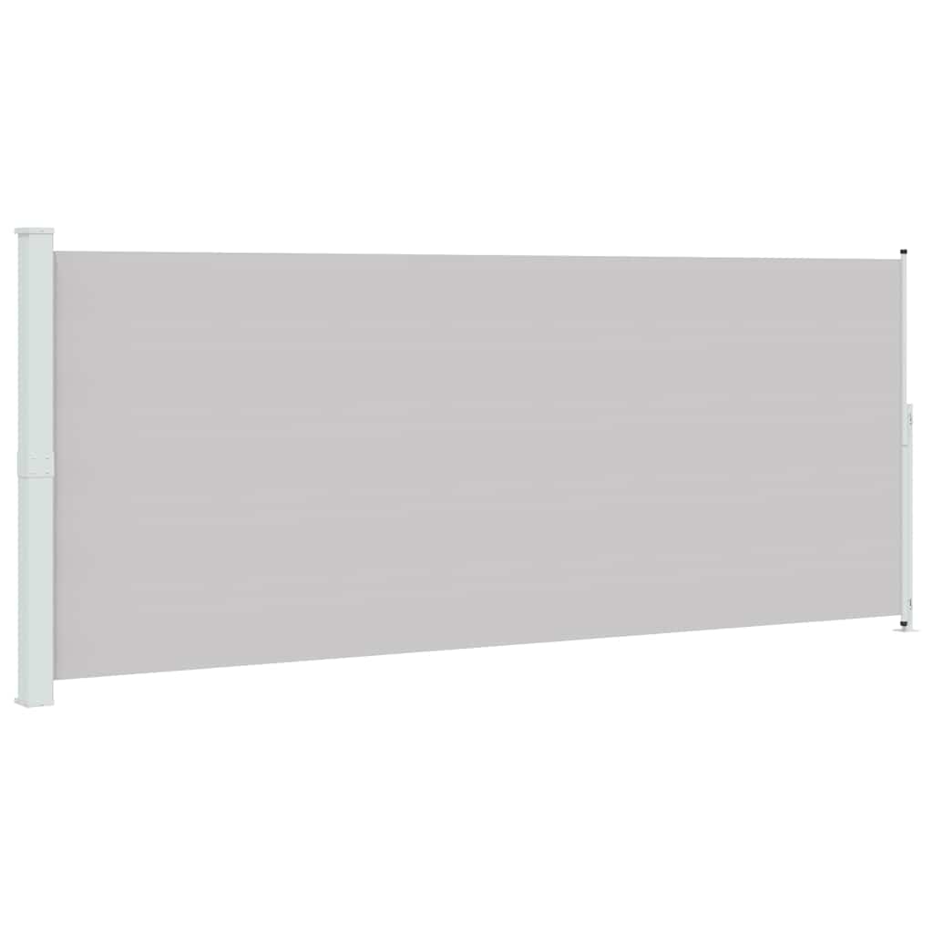 Uttrekkbar sidemarkise 200x500 cm grå vidaXL