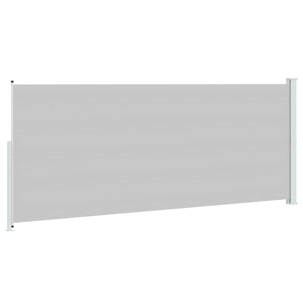 Uttrekkbar sidemarkise 200x500 cm grå vidaXL