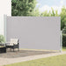 Uttrekkbar sidemarkise 200x500 cm grå vidaXL
