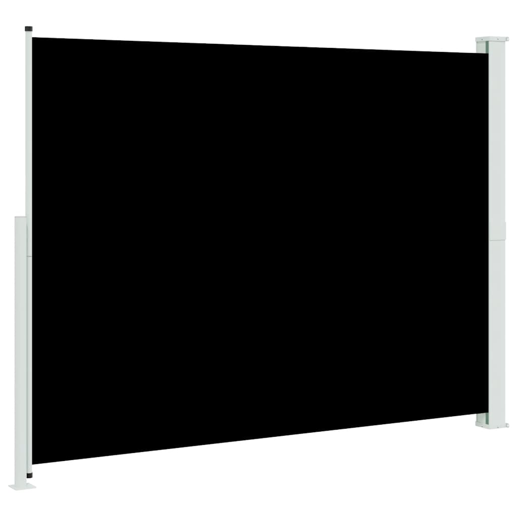Uttrekkbar sidemarkise 220x300 cm svart vidaXL