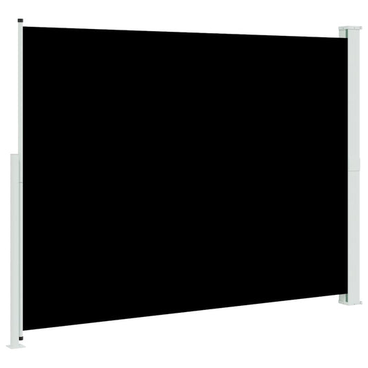 Uttrekkbar sidemarkise 220x300 cm svart vidaXL