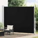 Uttrekkbar sidemarkise 220x300 cm svart vidaXL