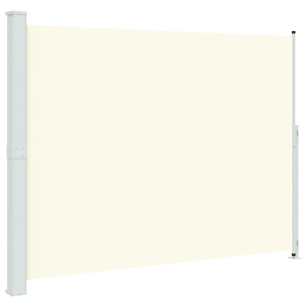Uttrekkbar sidemarkise 220x300 cm kremhvit vidaXL