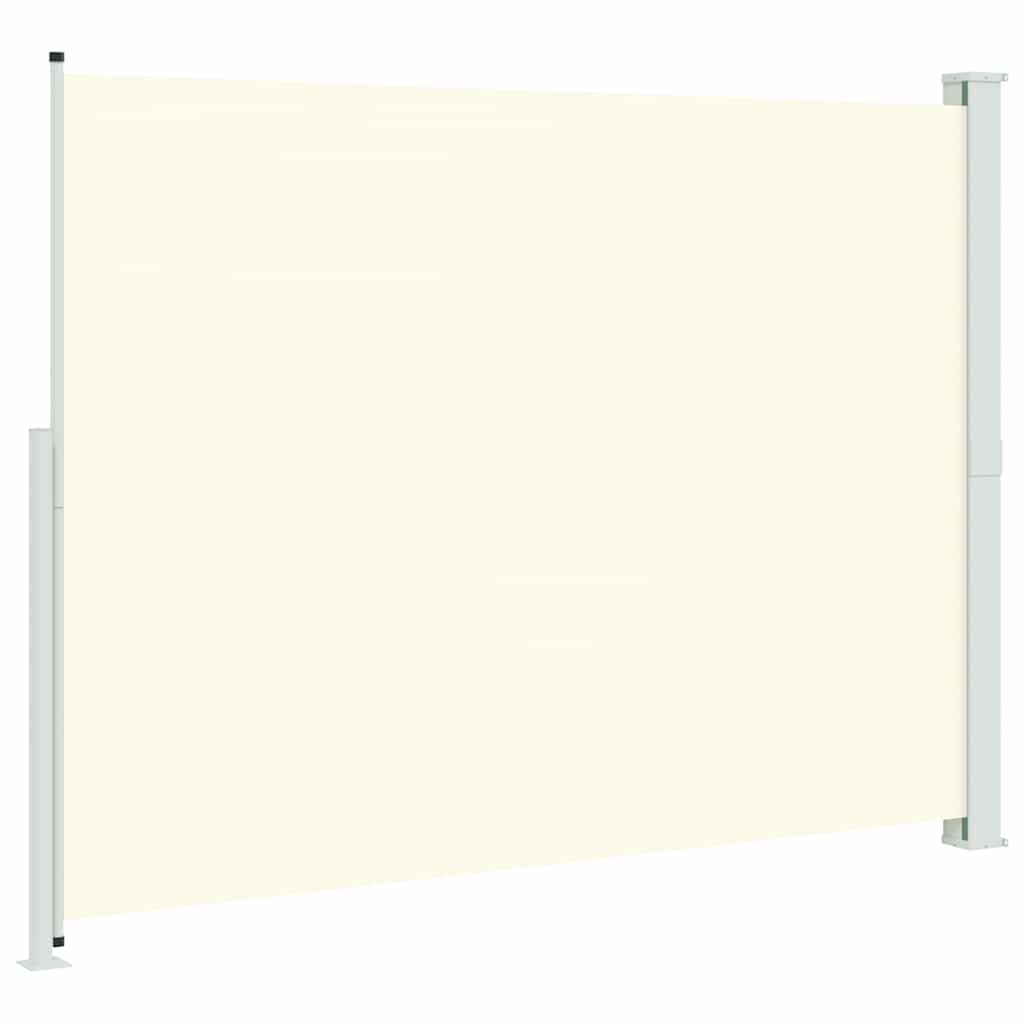 Uttrekkbar sidemarkise 220x300 cm kremhvit vidaXL