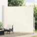 Uttrekkbar sidemarkise 220x300 cm kremhvit vidaXL