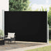 Uttrekkbar sidemarkise 220x500 cm svart vidaXL