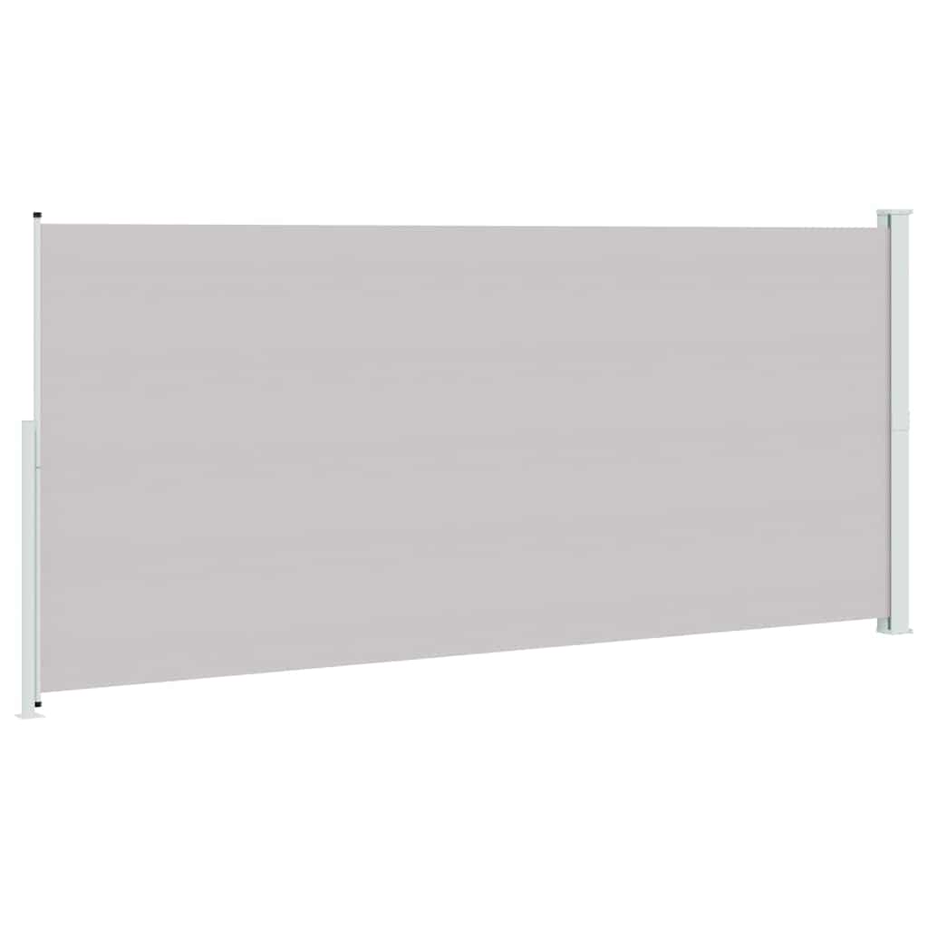 Uttrekkbar sidemarkise 220x500 cm grå vidaXL