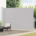 Uttrekkbar sidemarkise 220x500 cm grå vidaXL