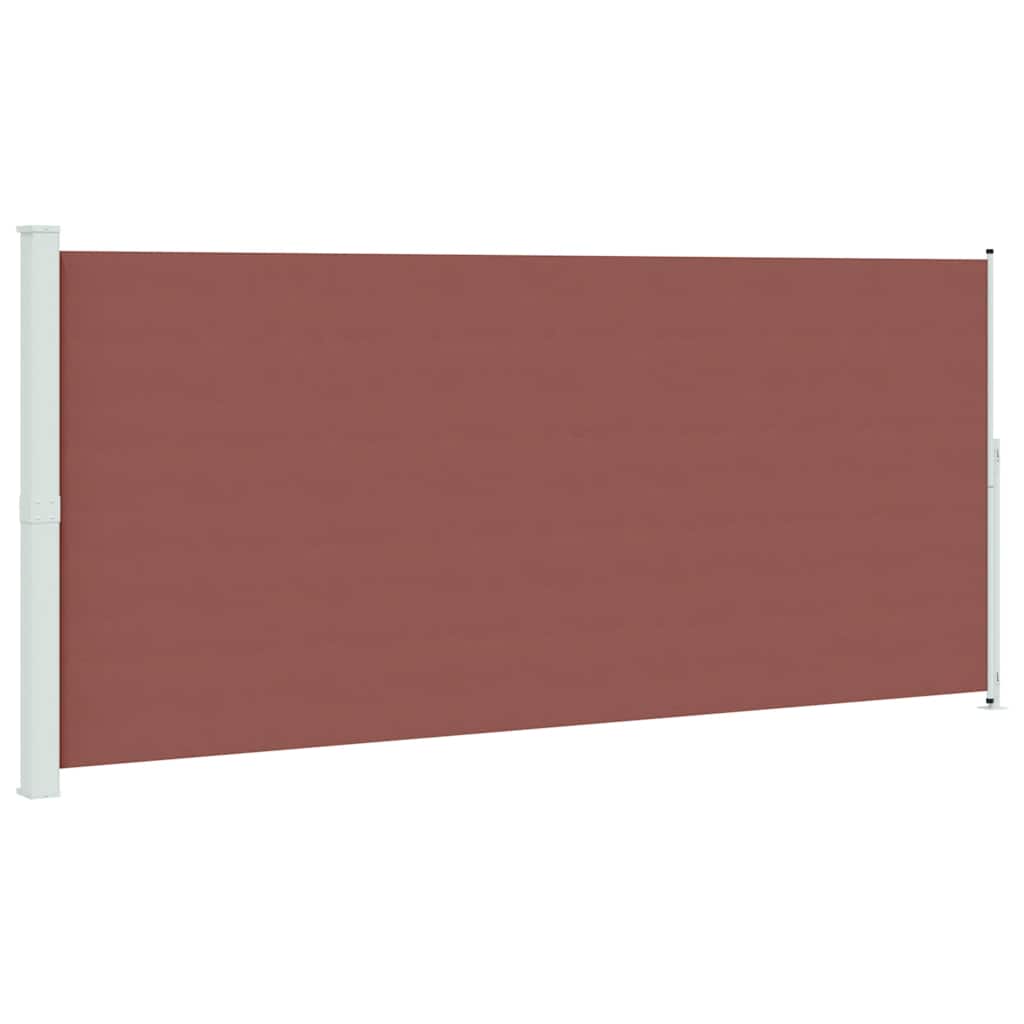 Uttrekkbar sidemarkise 220x500 cm brun vidaXL