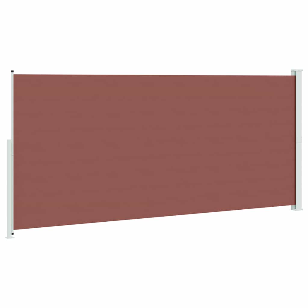 Uttrekkbar sidemarkise 220x500 cm brun vidaXL