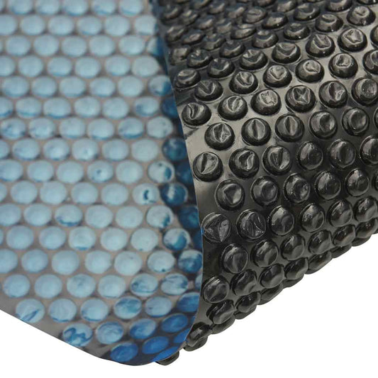Flytende solarduk til basseng PE 450x220 cm svart og blå vidaXL