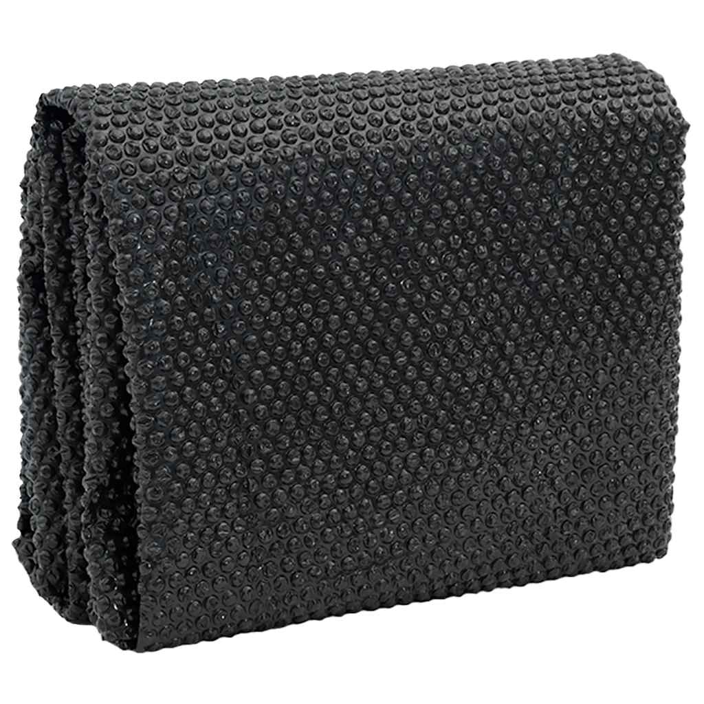 Flytende solarduk til basseng PE 732x366 cm svart og blå vidaXL