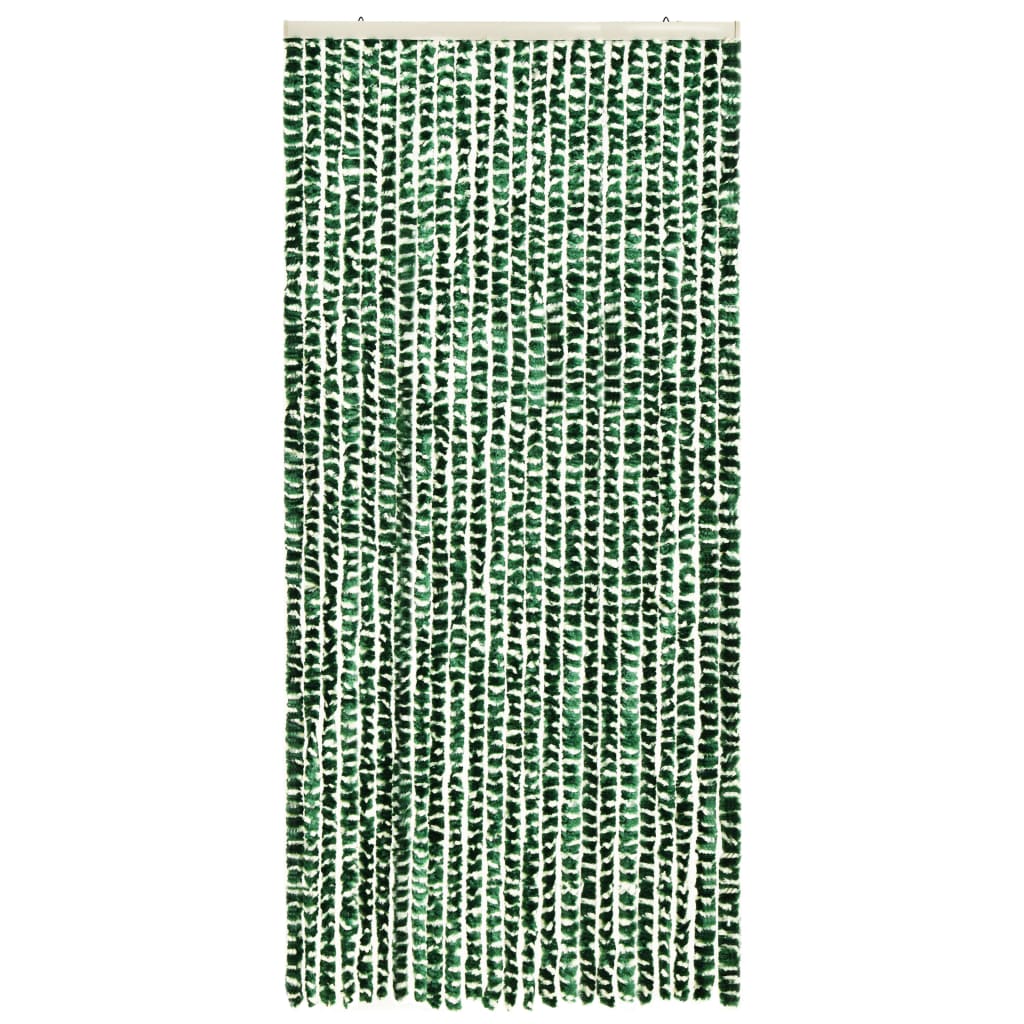 Insektgardin grønn og hvit 100x220 cm chenille