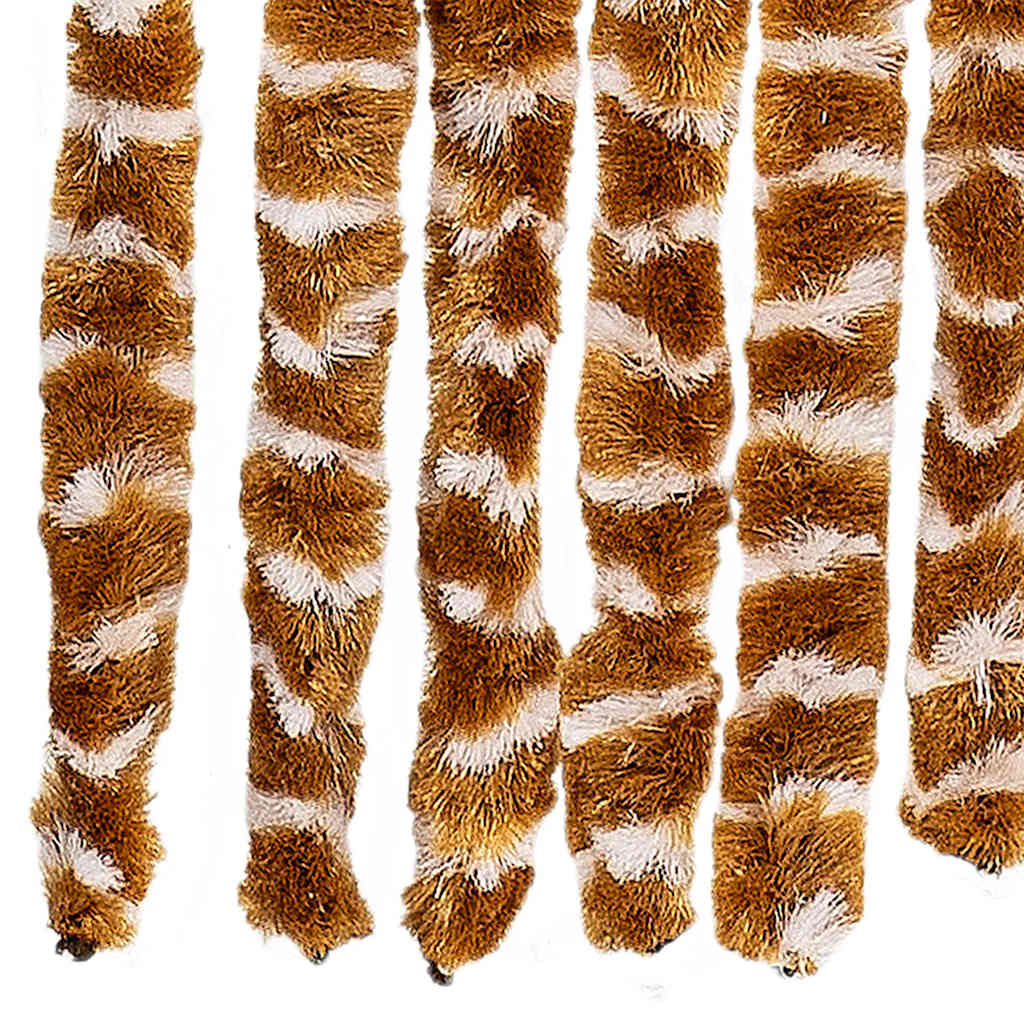 Insektsgardin oker og hvit 56x185 cm chenille