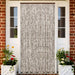 Insektgardin gråbrun og hvit 100x220 cm chenille