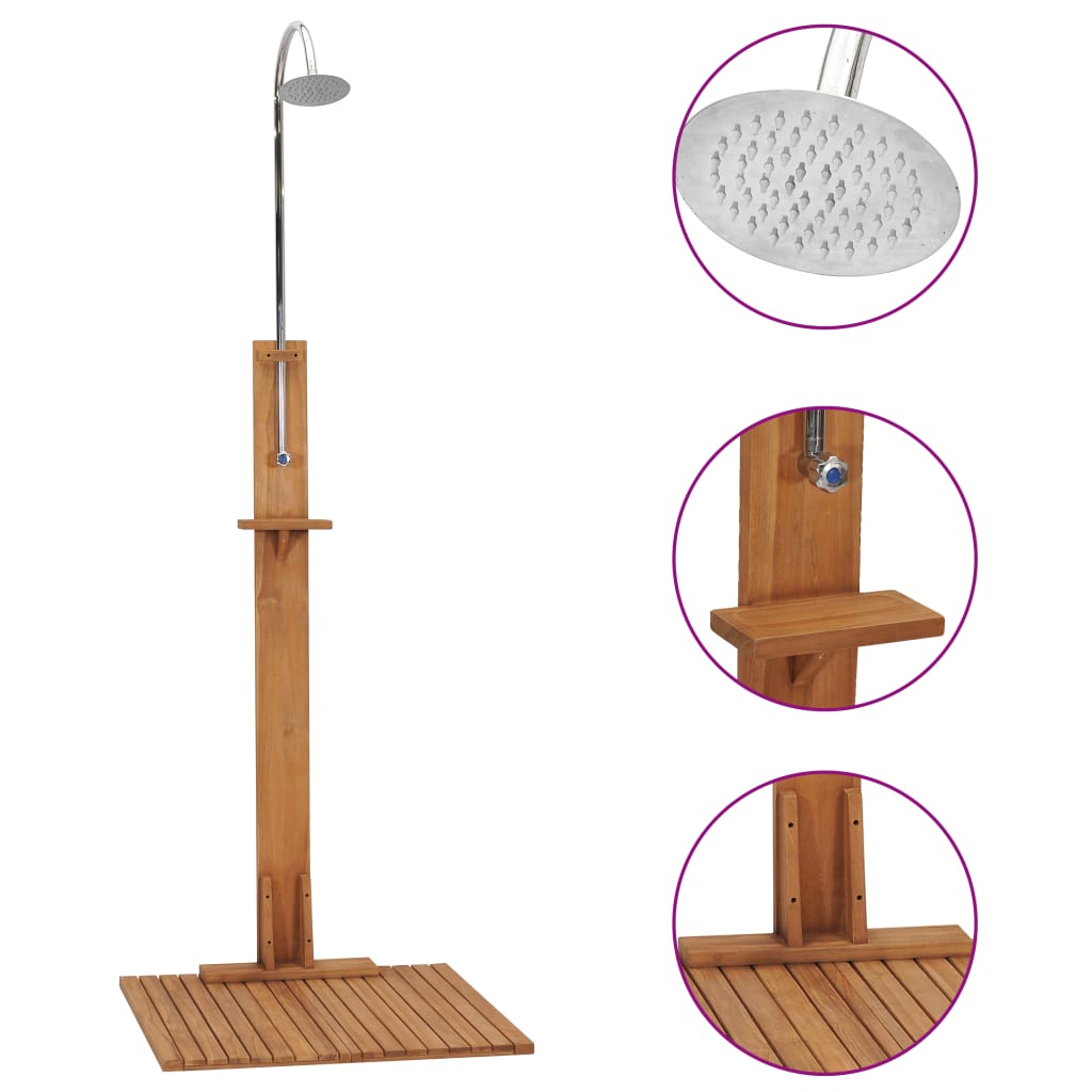 Hagedusj 75x75x210 cm heltre teak