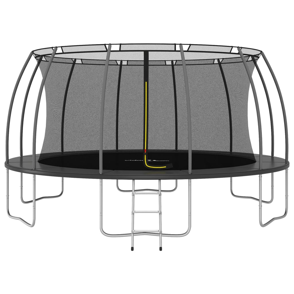 Trampolinesett rund 488x90 cm 150 kg