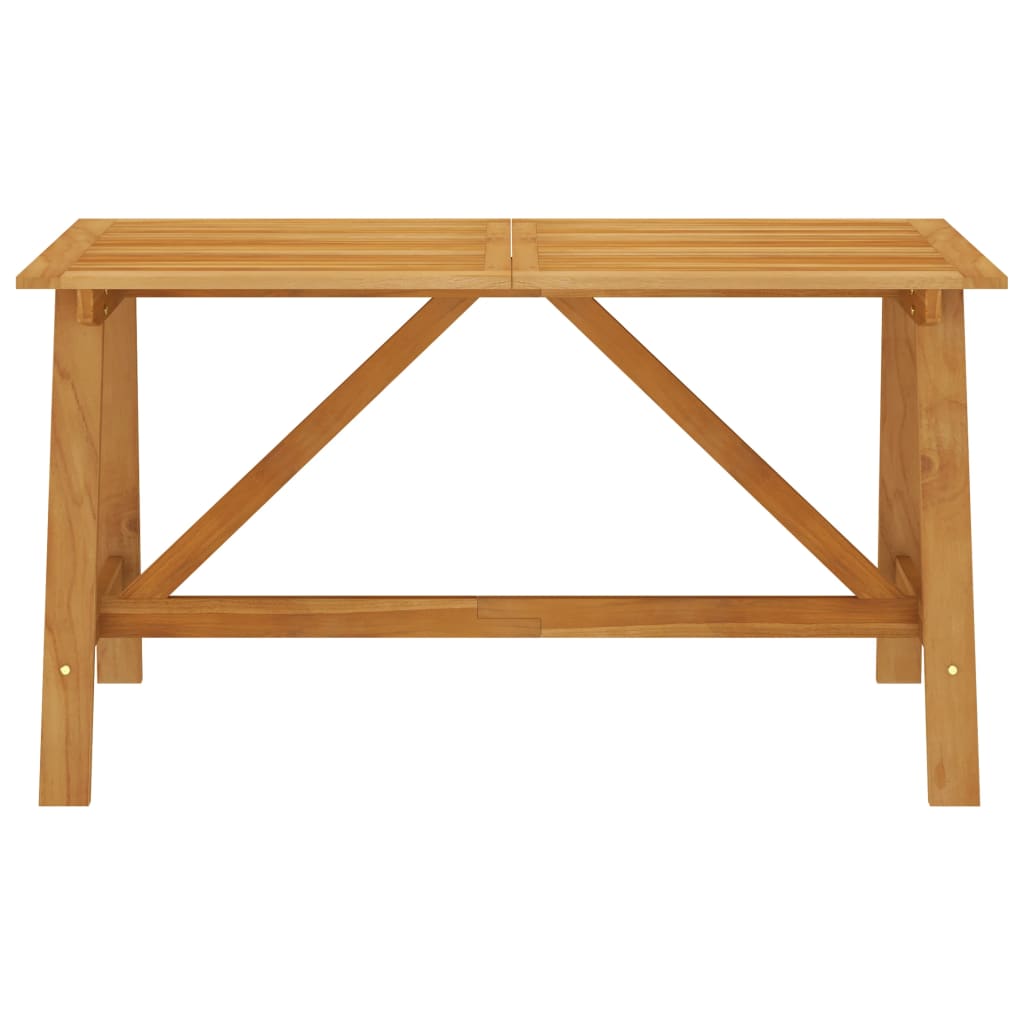 Utendørs spisebord 140x70x73,5 cm heltre akasie