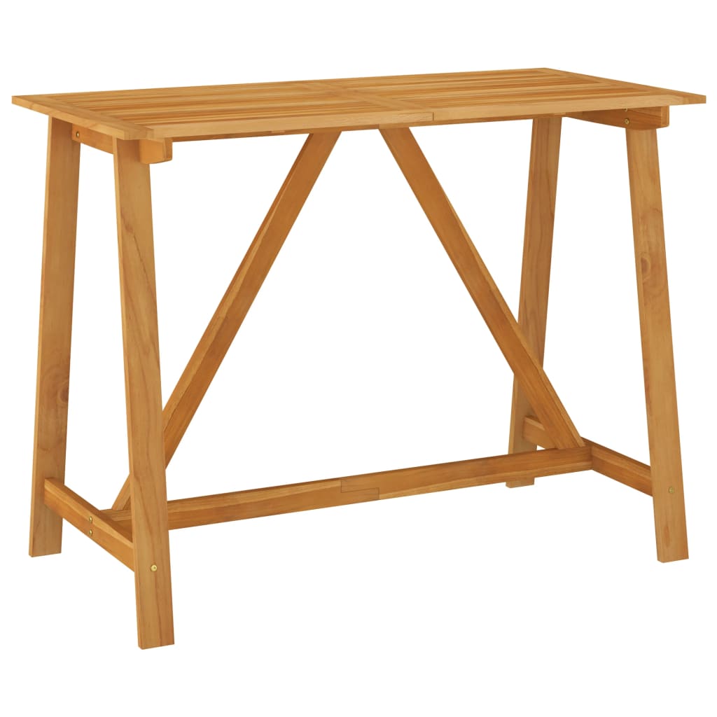 Utendørs barbord 140x70x104 cm heltre akasie