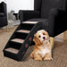 Hundetrapp sammenleggbar svart 62x40x49,5 cm vidaXL