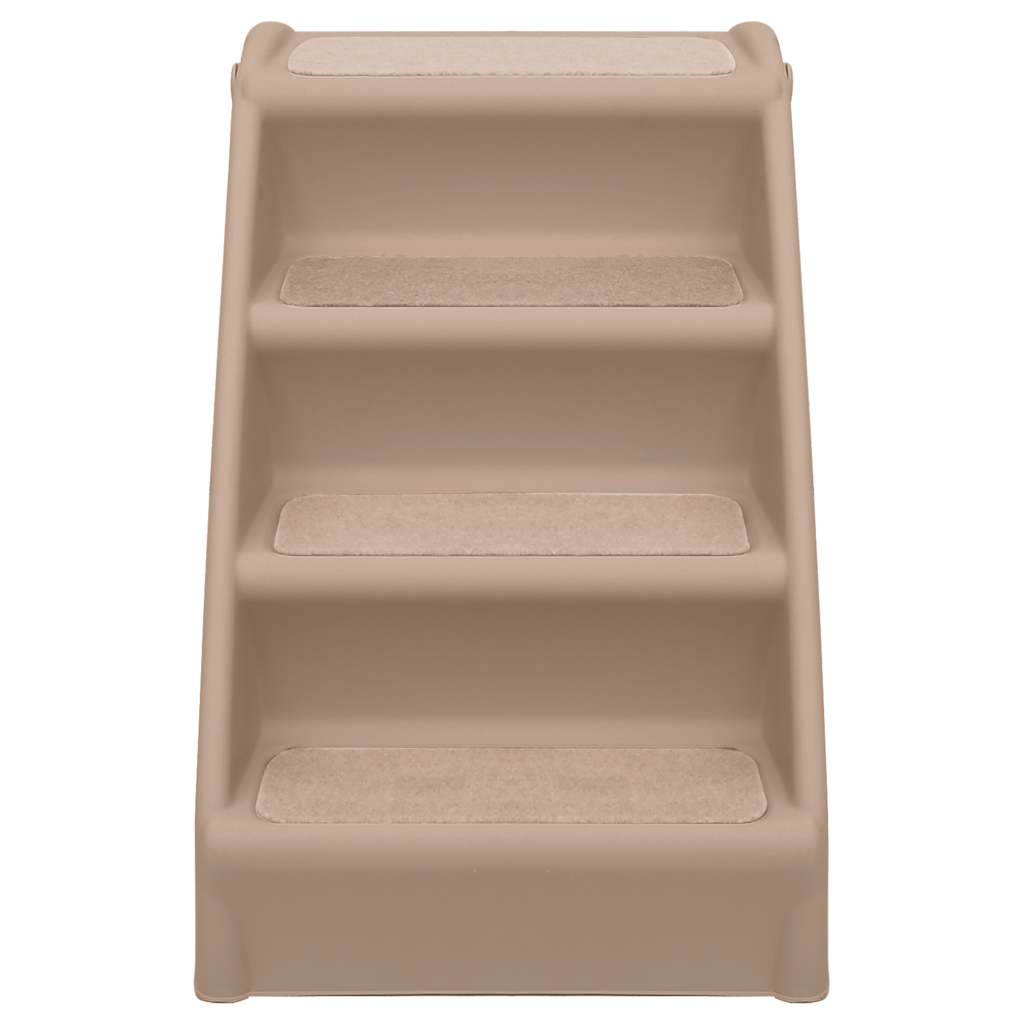 Hundetrapp sammenleggbar brun 62x40x49,5 cm vidaXL