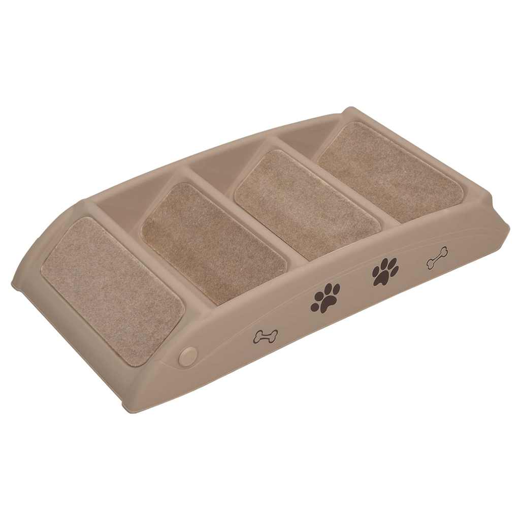 Hundetrapp sammenleggbar brun 62x40x49,5 cm vidaXL