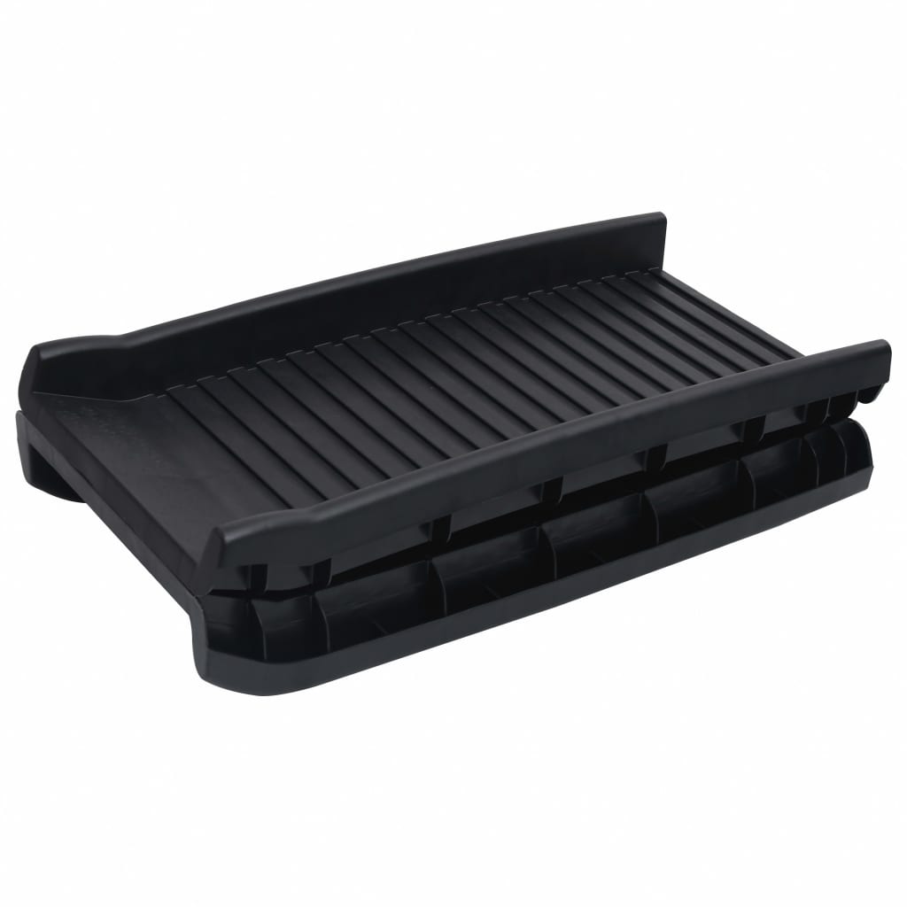 Hunderampe sammenleggbar svart 155,5x40x15,5 cm