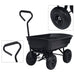 Hagetralle 300 kg 75L svart