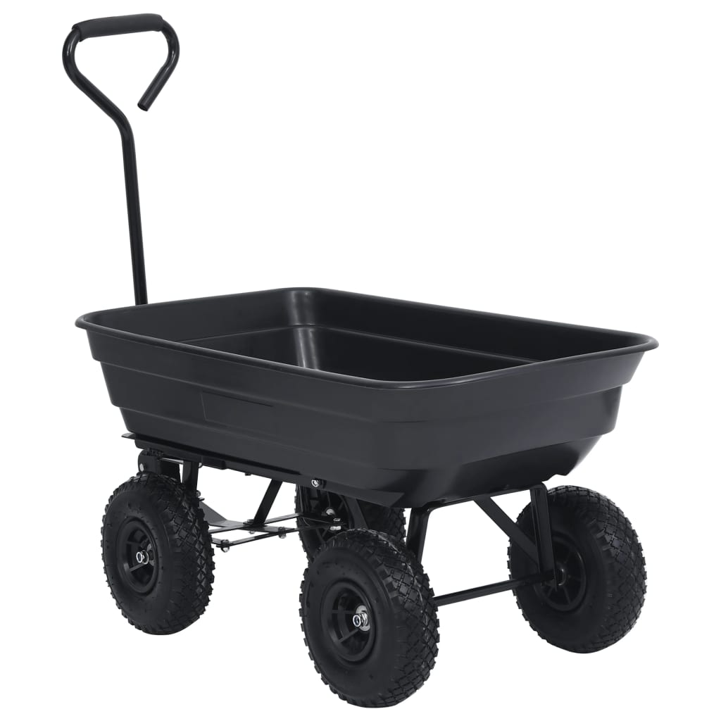 Hagetralle 300 kg 75L svart