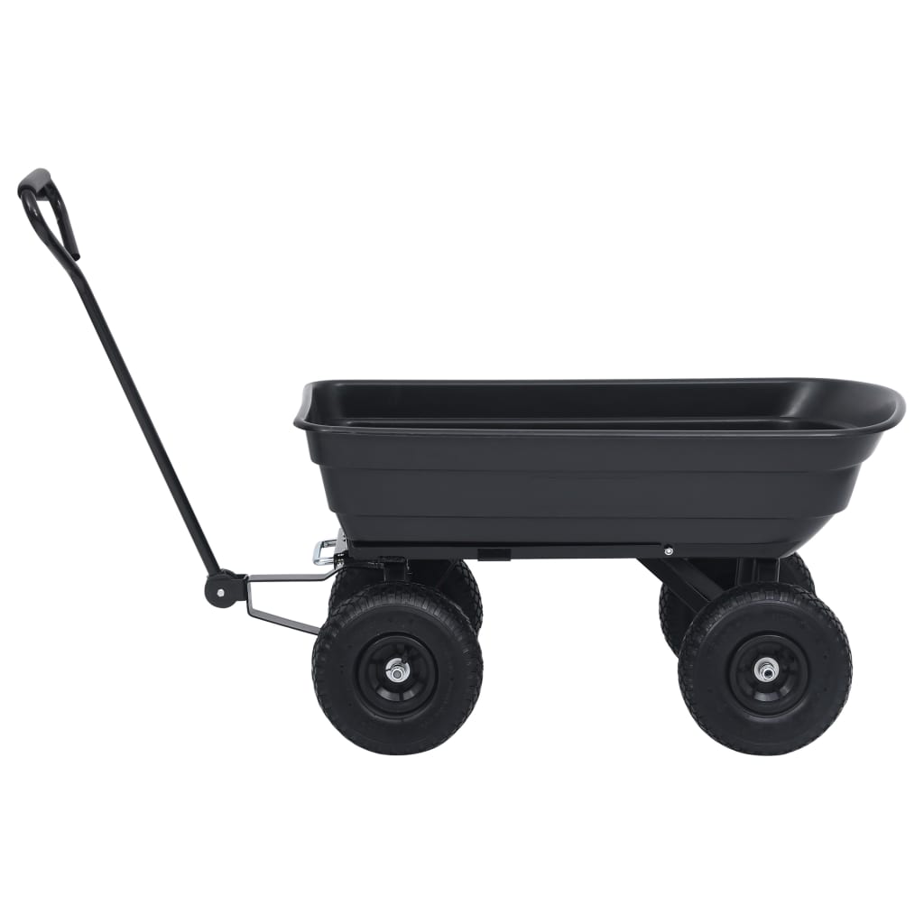 Hagetralle 300 kg 75L svart