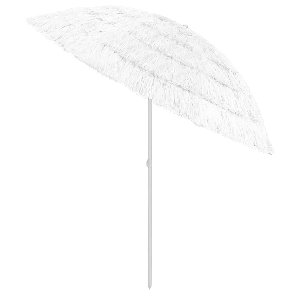 Strandparasoll Hawaii hvit 240 cm
