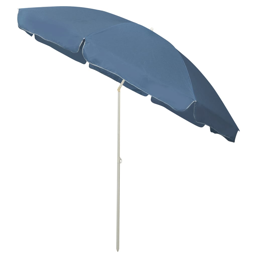 Strandparasoll blå 300 cm