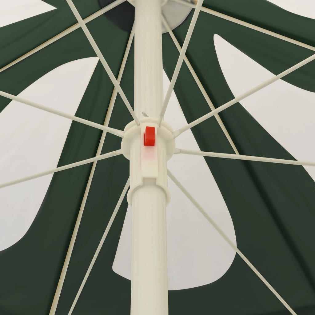 Strandparasoll grønn 240 cm