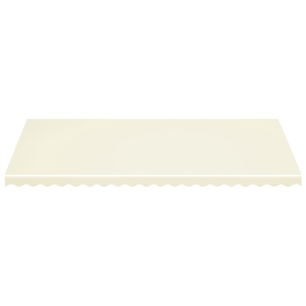 Erstatningsduk for markise kremhvit 5x3,5 m polyester