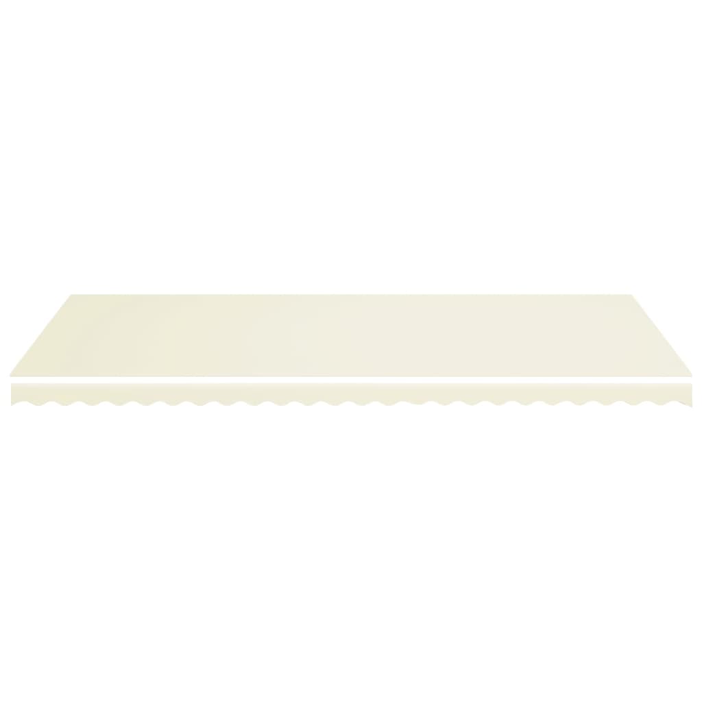Erstatningsduk for markise kremhvit 6x3,5 m vidaXL