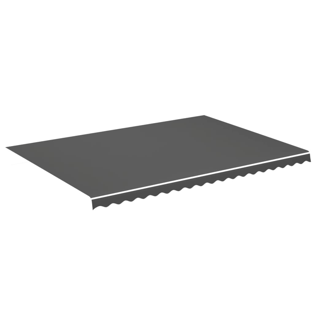 Erstatningsduk for markise antrasitt 5x3,5 m vidaXL