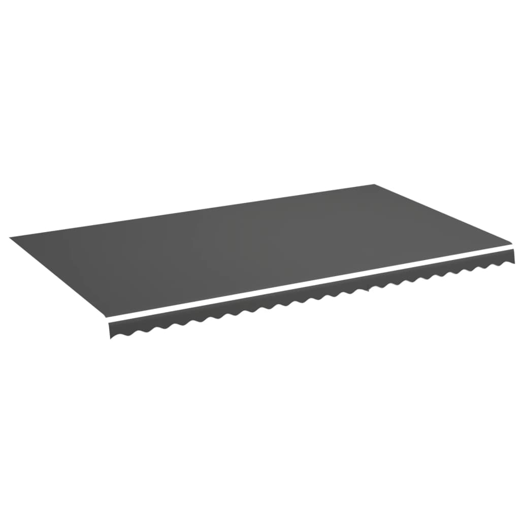 Erstatningsduk for markise antrasitt 6x3,5 m vidaXL