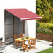Erstatningsduk for markise burgunder 3x2,5 m polyester